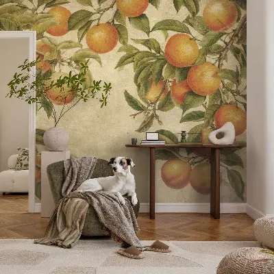 Selbstklebende Fototapete fürs Kinderzimmer mit Motiv Fruchtzweige