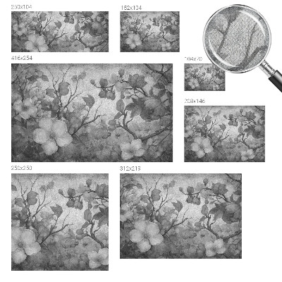 73D-Fototapete mit Motiv eines Blütenzweigs