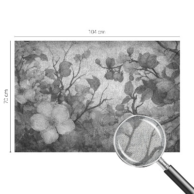 73D-Fototapete mit Motiv eines Blütenzweigs