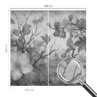 73D-Fototapete mit Motiv eines Blütenzweigs