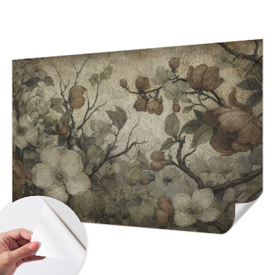 73D-Fototapete fürs Wohnzimmer z Blumendesign für das Wohnzimmer