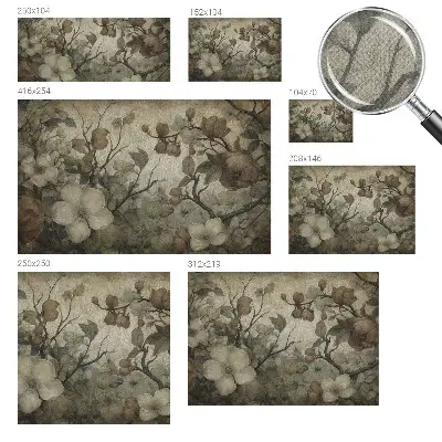 73D-Fototapete fürs Wohnzimmer z Blumendesign für das Wohnzimmer