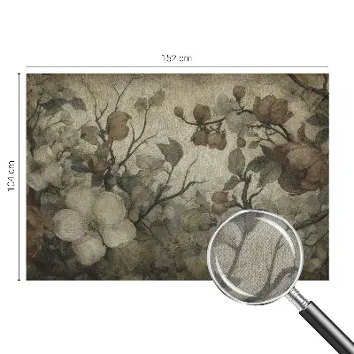 73D-Fototapete fürs Wohnzimmer z Blumendesign für das Wohnzimmer