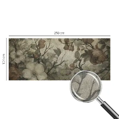 73D-Fototapete fürs Wohnzimmer z Blumendesign für das Wohnzimmer