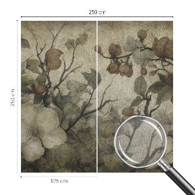 73D-Fototapete fürs Wohnzimmer Blumenschönheit