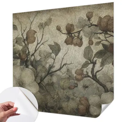 73D-Fototapete fürs Wohnzimmer z Blumendesign für das Wohnzimmer