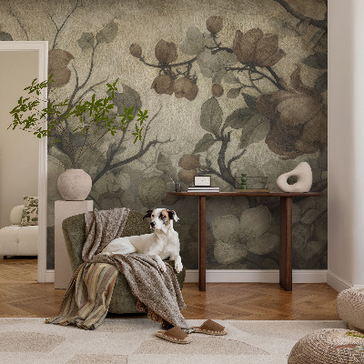 73D-Fototapete fürs Wohnzimmer Blumenschönheit