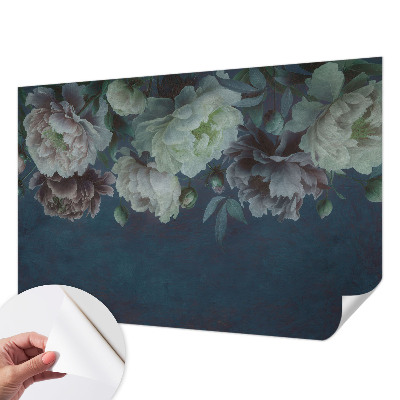 73D-Fototapete fürs Schlafzimmer mit floralem Design