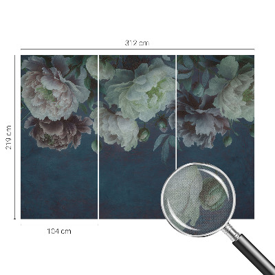 73D-Fototapete fürs Schlafzimmer Florale Eleganz