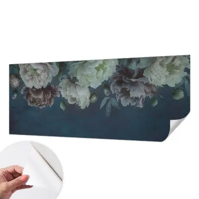 73D-Fototapete fürs Schlafzimmer mit floralem Design