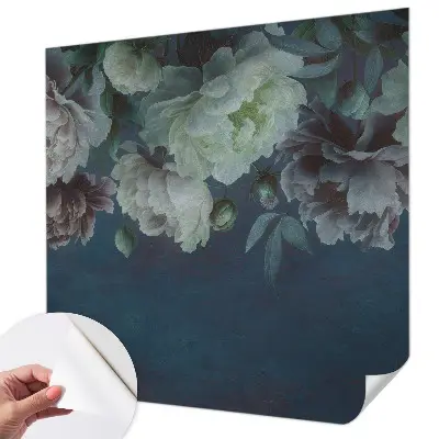 73D-Fototapete fürs Schlafzimmer mit floralem Design