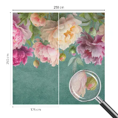 Hochwertige Bildtapete mit floralem Motiv