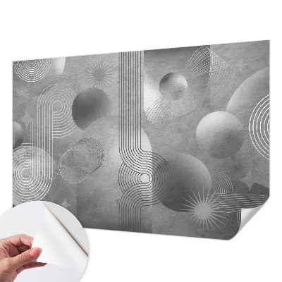 Motivtapete fürs Wohnzimmer mit abstraktem Design