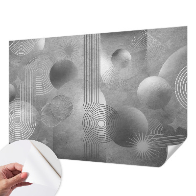Motivtapete fürs Wohnzimmer mit abstraktem Design