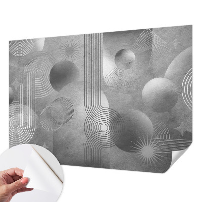 Motivtapete fürs Wohnzimmer mit abstraktem Design