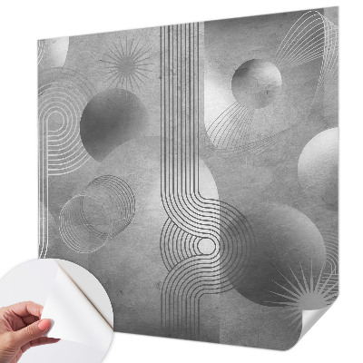 Motivtapete fürs Wohnzimmer mit abstraktem Design