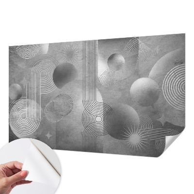 Motivtapete fürs Wohnzimmer mit abstraktem Design