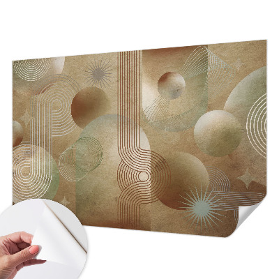 Vintage Tapete mit geometrischem Muster