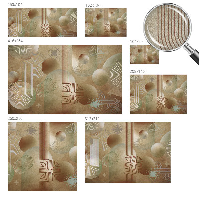 Vintage Tapete mit geometrischem Muster