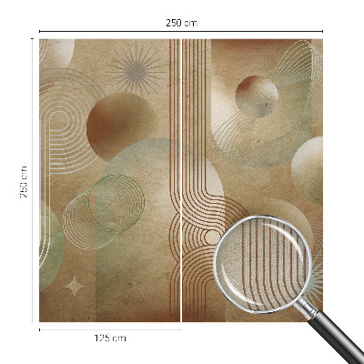 Vintage Tapete mit geometrischem Muster