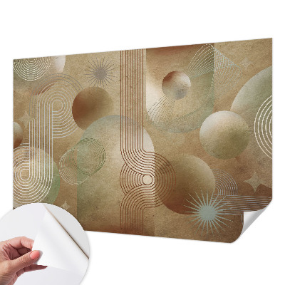 Vintage Tapete mit geometrischem Muster