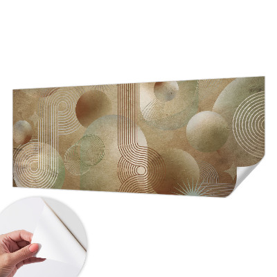 Vintage Tapete mit geometrischem Muster
