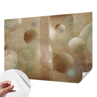 Vintage Tapete mit geometrischem Muster