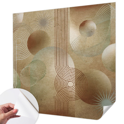 Vintage Tapete mit geometrischem Muster