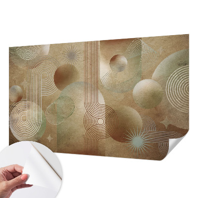 Vintage Tapete mit geometrischem Muster