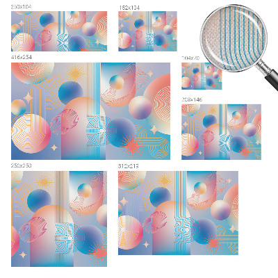 Selbstklebende Fototapete für die Wand Farbenfrohe Abstraktion