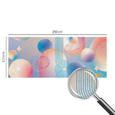 Selbstklebende Fototapete für die Wand in einem farbenfrohen abstrakten Motiv