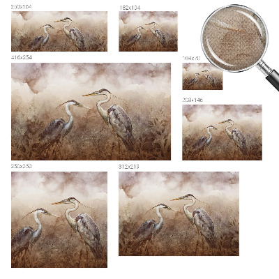 Selbstklebende Fototapete mit elegantem Vogelmotiv
