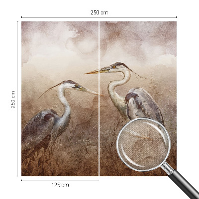 Selbstklebende Fototapete mit elegantem Vogelmotiv