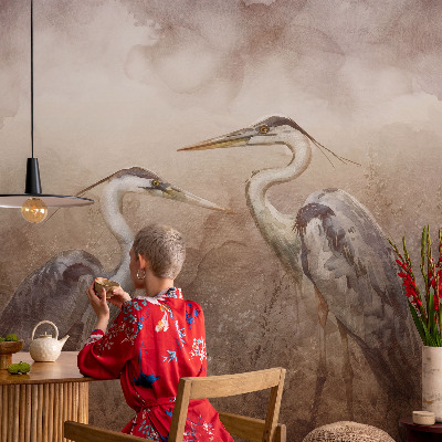 Selbstklebende Fototapete mit elegantem Vogelmotiv