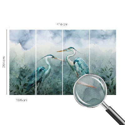 Selbstklebende Fototapete fürs Wohnzimmer mit Motiv „Vögel der Natur“