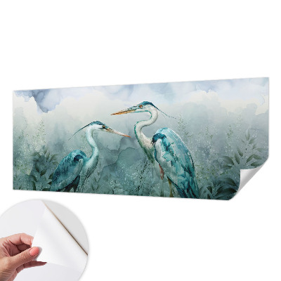 Selbstklebende Fototapete fürs Wohnzimmer mit Motiv „Vögel der Natur“