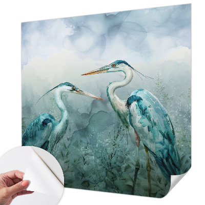 Selbstklebende Fototapete fürs Wohnzimmer mit Motiv „Vögel der Natur“