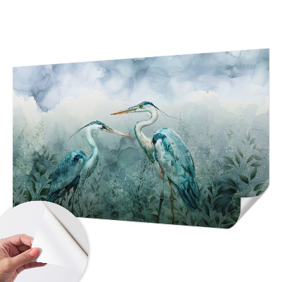 Selbstklebende Fototapete fürs Wohnzimmer mit Motiv „Vögel der Natur“
