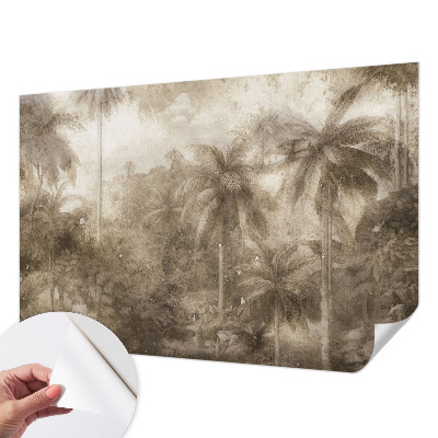 Selbstklebende Fototapete fürs Schlafzimmer mit exotischer Landschaft