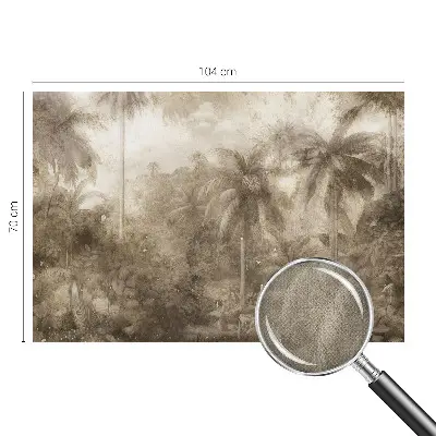 Selbstklebende Fototapete fürs Schlafzimmer mit exotischer Landschaft