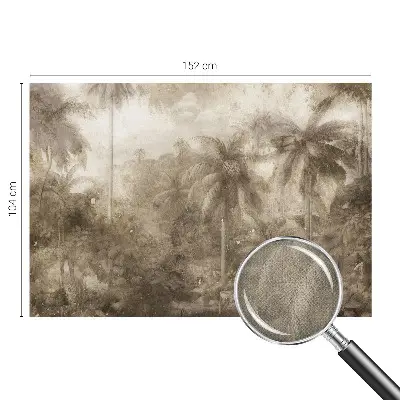 Selbstklebende Fototapete fürs Schlafzimmer mit exotischer Landschaft