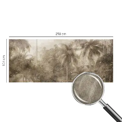 Selbstklebende Fototapete fürs Schlafzimmer mit exotischer Landschaft