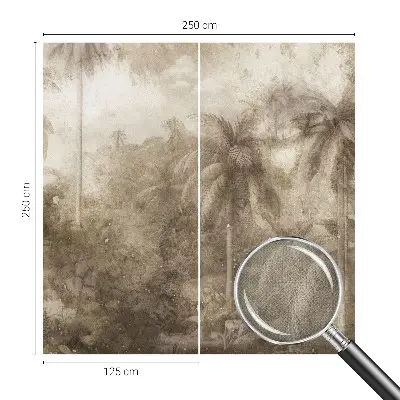 Selbstklebende Fototapete fürs Schlafzimmer mit exotischer Landschaft