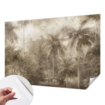 Selbstklebende Fototapete fürs Schlafzimmer mit exotischer Landschaft