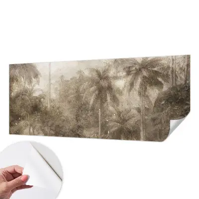 Selbstklebende Fototapete fürs Schlafzimmer mit exotischer Landschaft