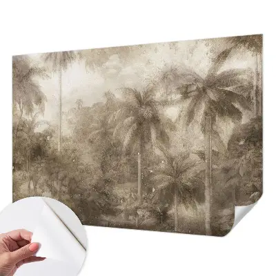 Selbstklebende Fototapete fürs Schlafzimmer mit exotischer Landschaft