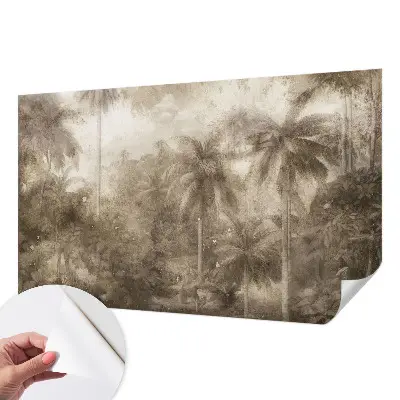 Selbstklebende Fototapete fürs Schlafzimmer mit exotischer Landschaft