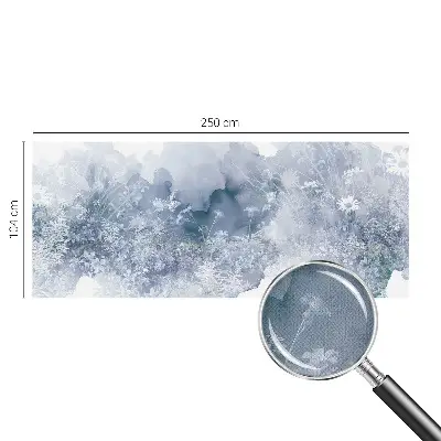 Fototapete in 3D-Optik mit Motiv einer Blumenwiese
