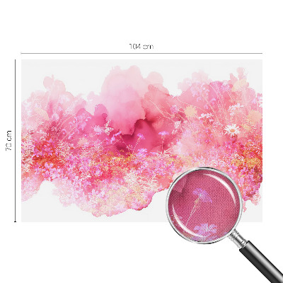 74D-Fototapete mit Blumenmuster