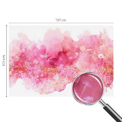 74D-Fototapete mit Blumenmuster